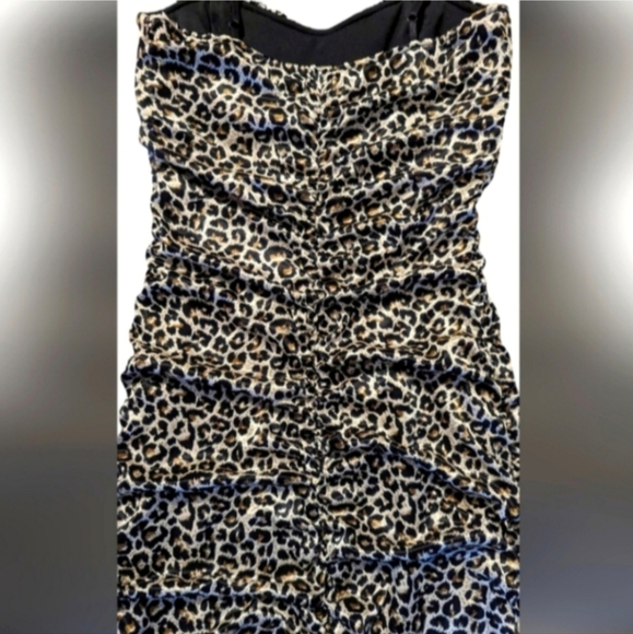 Leopard print spaghetti strap dress - Picture 4 of 6